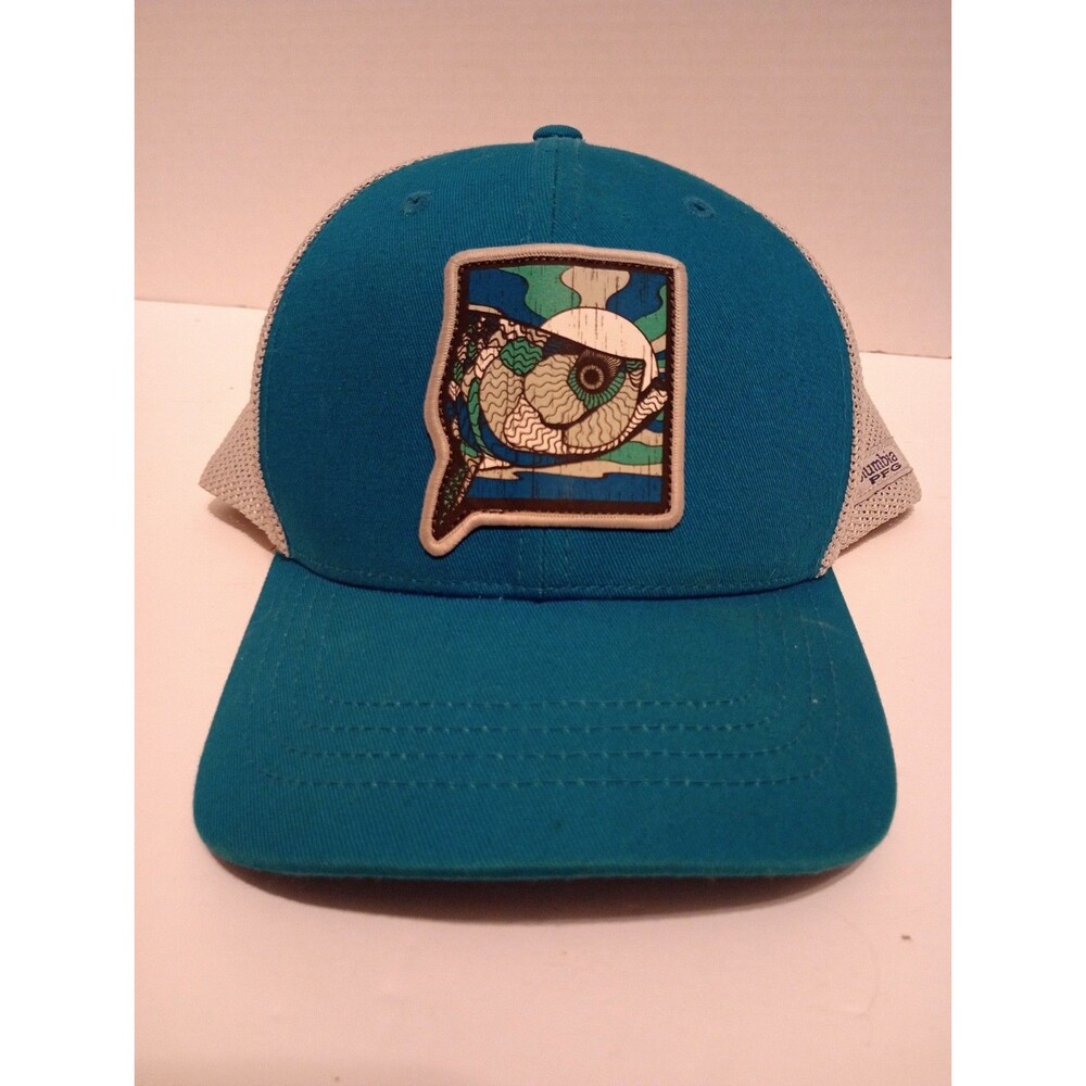 Columbia PFG Youth Hat OSFA Turquoise Fish